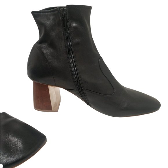 Jeffrey Campbell Kovacs Leather Booties Size 8.5 - Picture 7 of 16